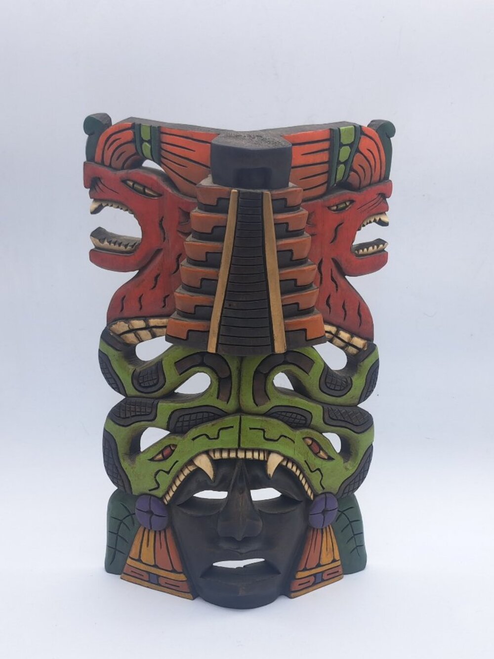 Wooden Guatemalan or Mexican Mask